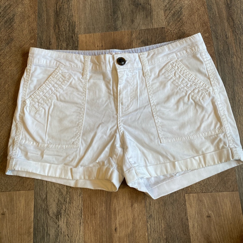 Women’s white shorts